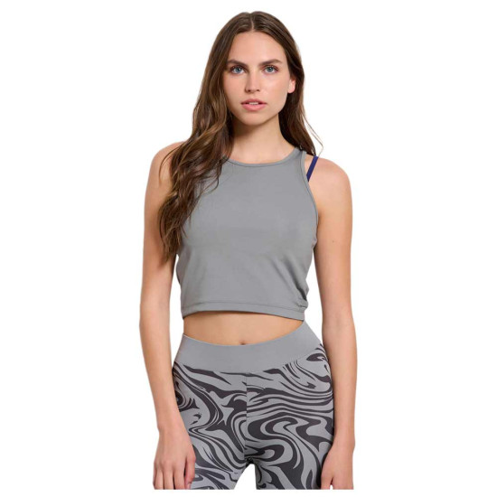 Bodytalk Γυναικεία αμάνικη μπλούζα Crop Top